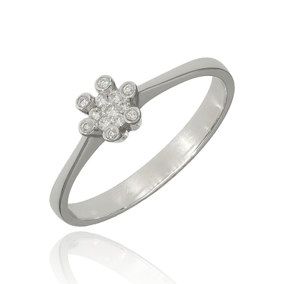 Fehér arany gyűrű 55-ös méret (B28722_4I)